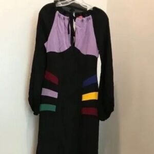 STAUD Pacha Colorblock Pattern Maxi Dress New